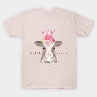 A Child Like Any Other Cow Calf Flower Crown T-Shirt